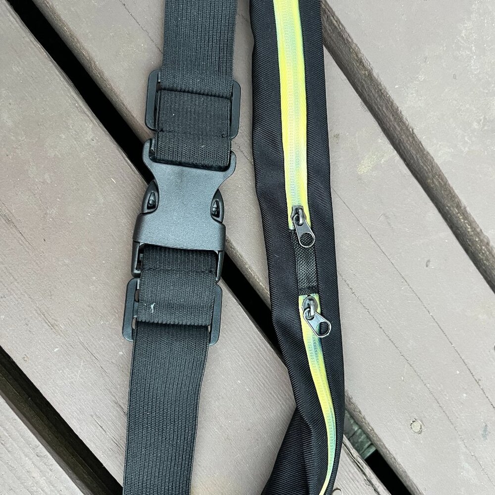 Final Stretch skinny RUNNING BELT with two zips / adjustable - Picture 1 of 4